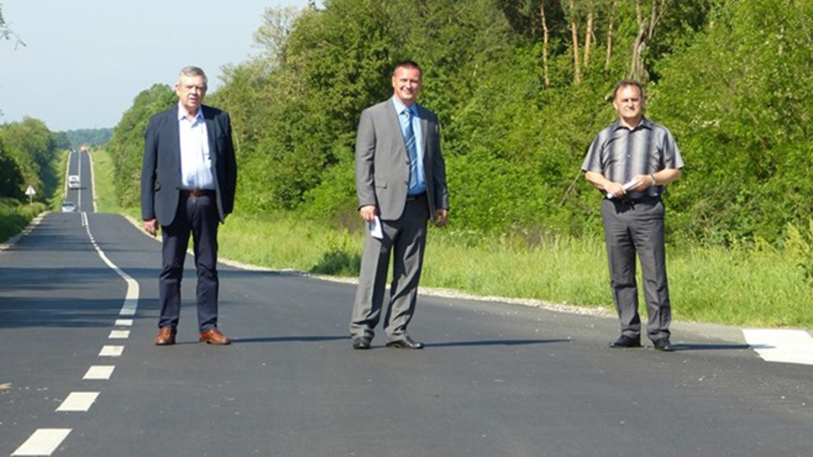 Župan BPŽ Danijel Marušić sa suradnicima u obilasku cesta
