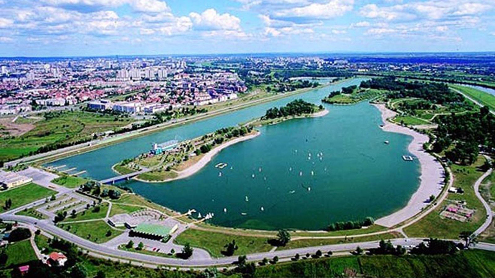 Umjetno jezero Jarun na kojem se održavalo EP