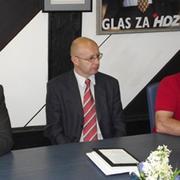 Novogradiško vodstvo HDZ-a, dr. Dražen Oršulić, Dario Ban i Antun Staklarević 