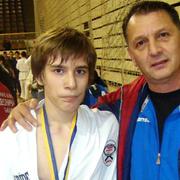 Karlo Martić i trener Zdenko Horvat