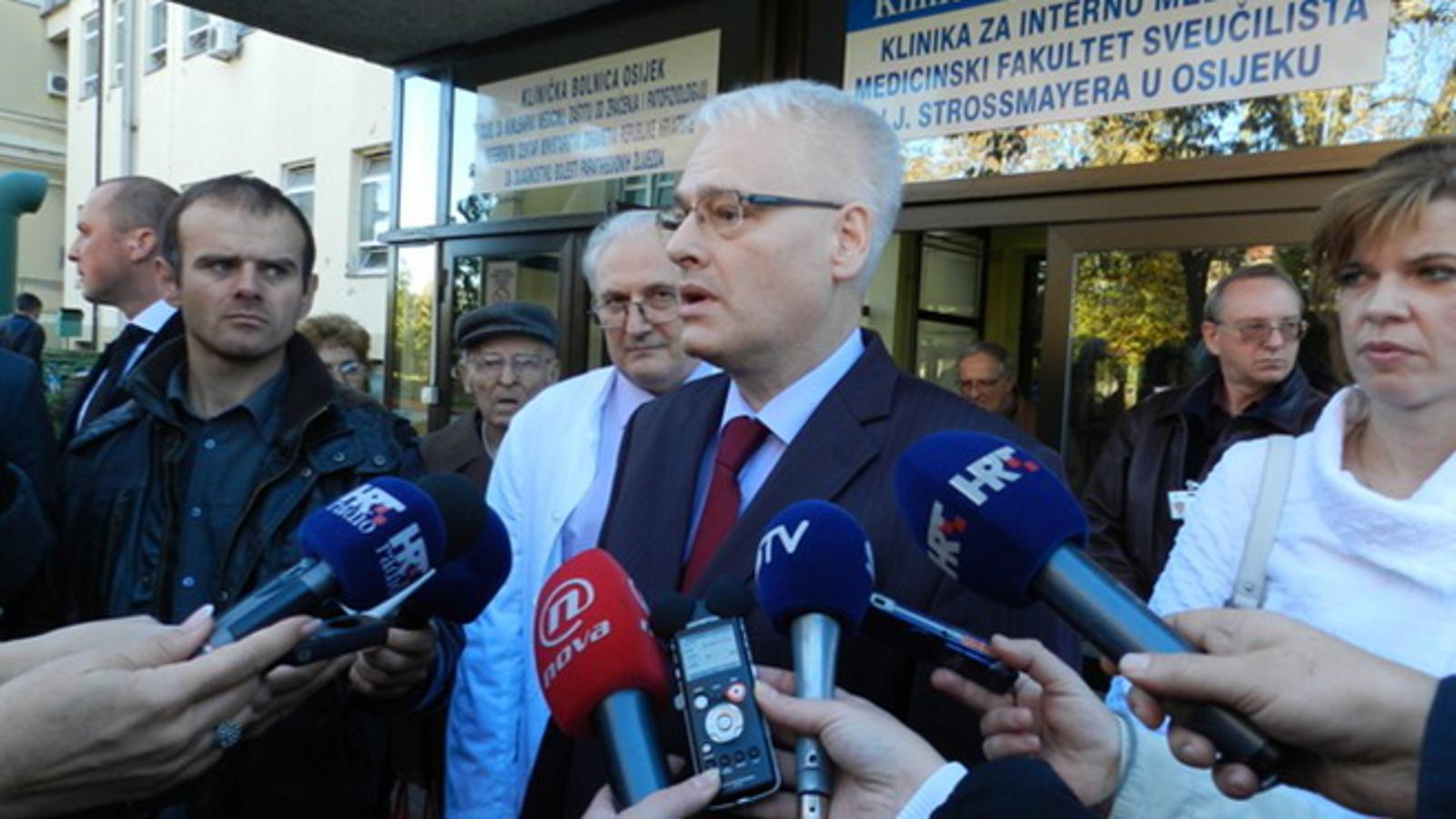 Ivo Josipović u Osječkoj bolnici