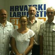 Vođe brodskih Laburista: Zvonimir Međeral, Sanja Šaravanja, Veljko Lukić i Nenad Pleše