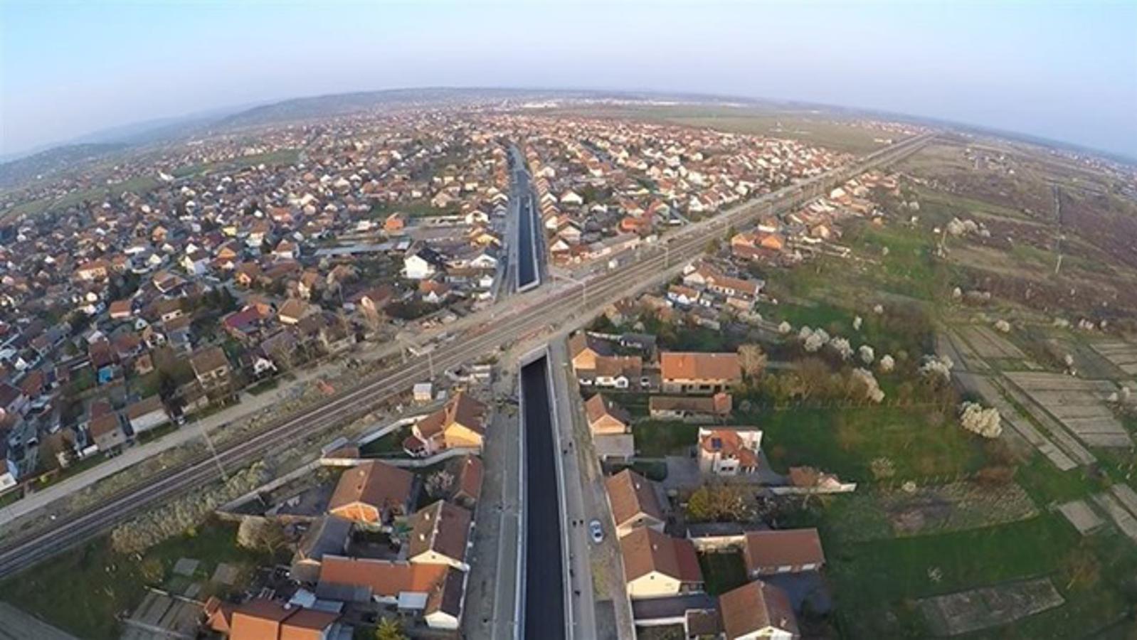 Pogled na dio Slavonskog Broda iz zraka