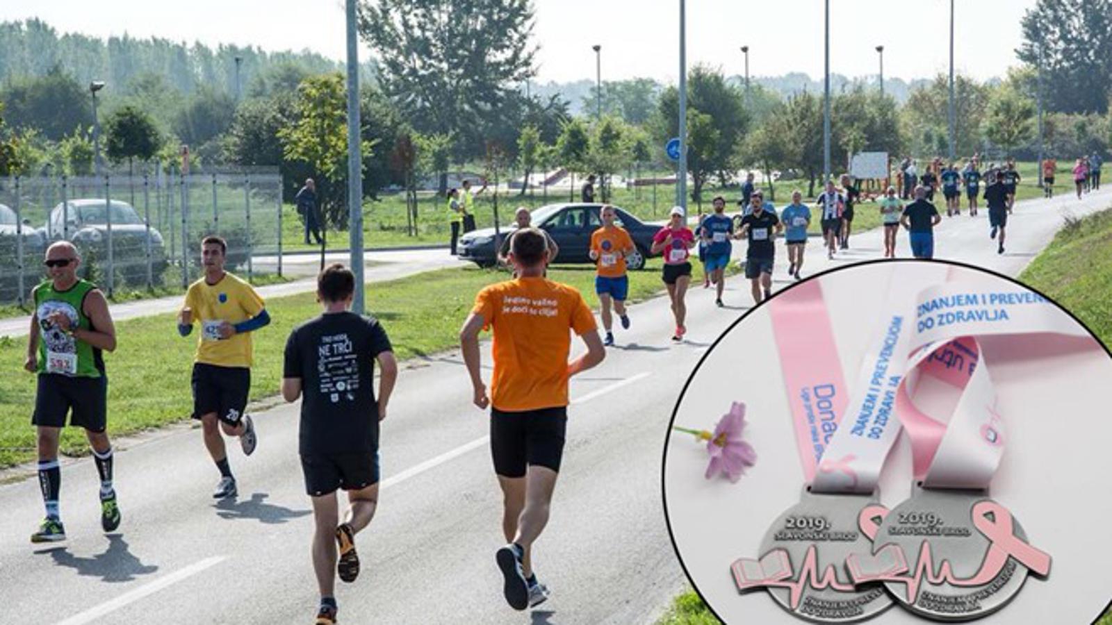 Prošlogodišnja donacijska utrka i ovogodišnji izgled medalje u kružiću.