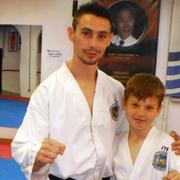 Tomislav Katušić (desno) u društvu starijeg člana reprezentacije Vanje Rehaka