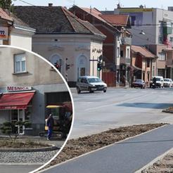 Uvijek frekventno i prometno raskrižje u Strossmayerovoj ulici (u krugu: prostor u Gupčevoj ulici)