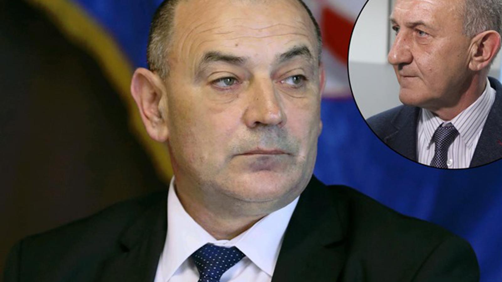 Ministar branitelja Tomo Medved; u krugu: Branko Cindrić
