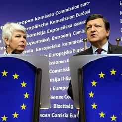 Jadranka Kosor i predsjednik Evropske komisije Jose Manuel Barroso, Bruxellesl, listopad 2010.
