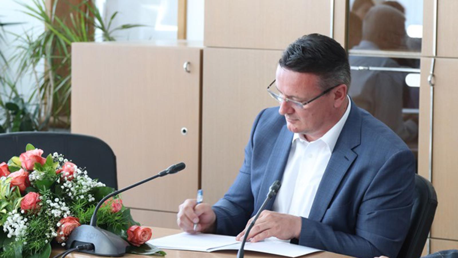 Župan Danijel Marušić na potpisivanju potpora