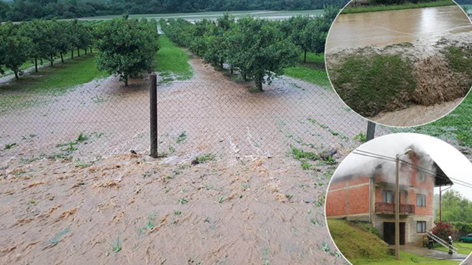 Nevrijeme koje je danas pogodilo Požeštinu uzrokovalo je brojne probleme