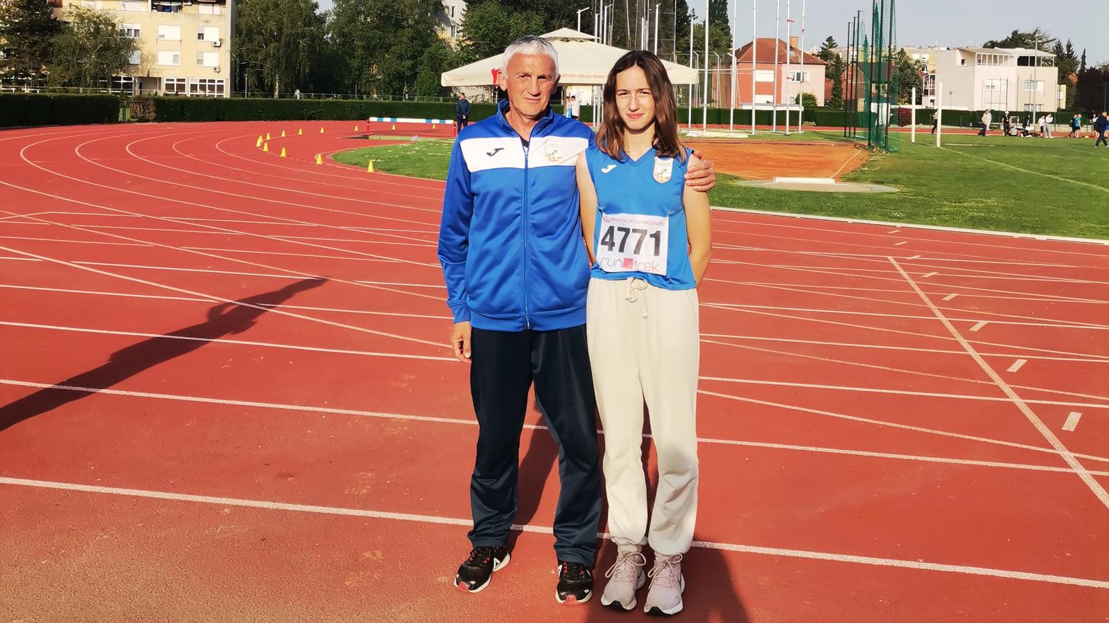 Nika i njen trener Ante Šeremet