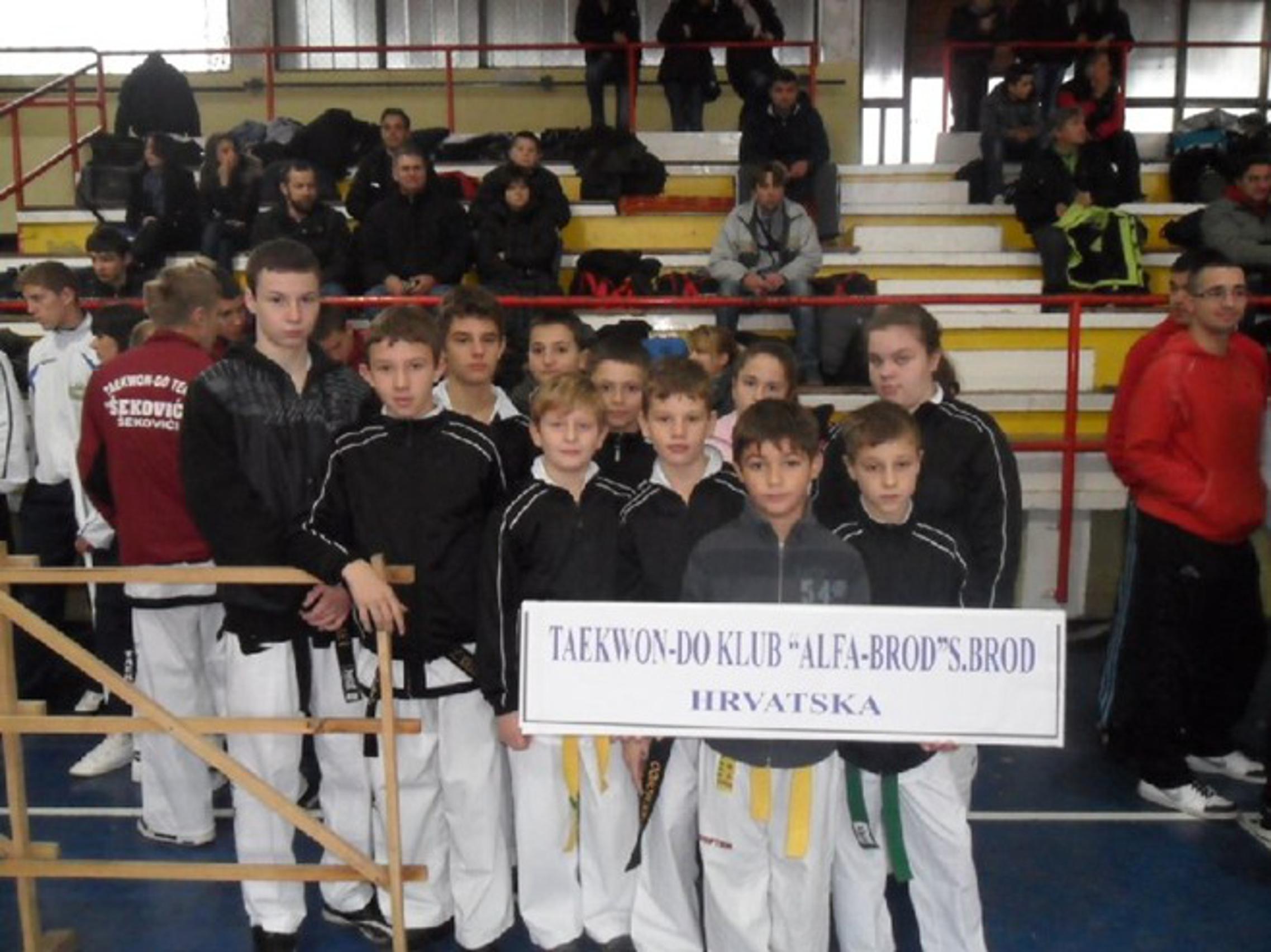 Taekwondo klub Alfa Brod na natjecanju u Doboju