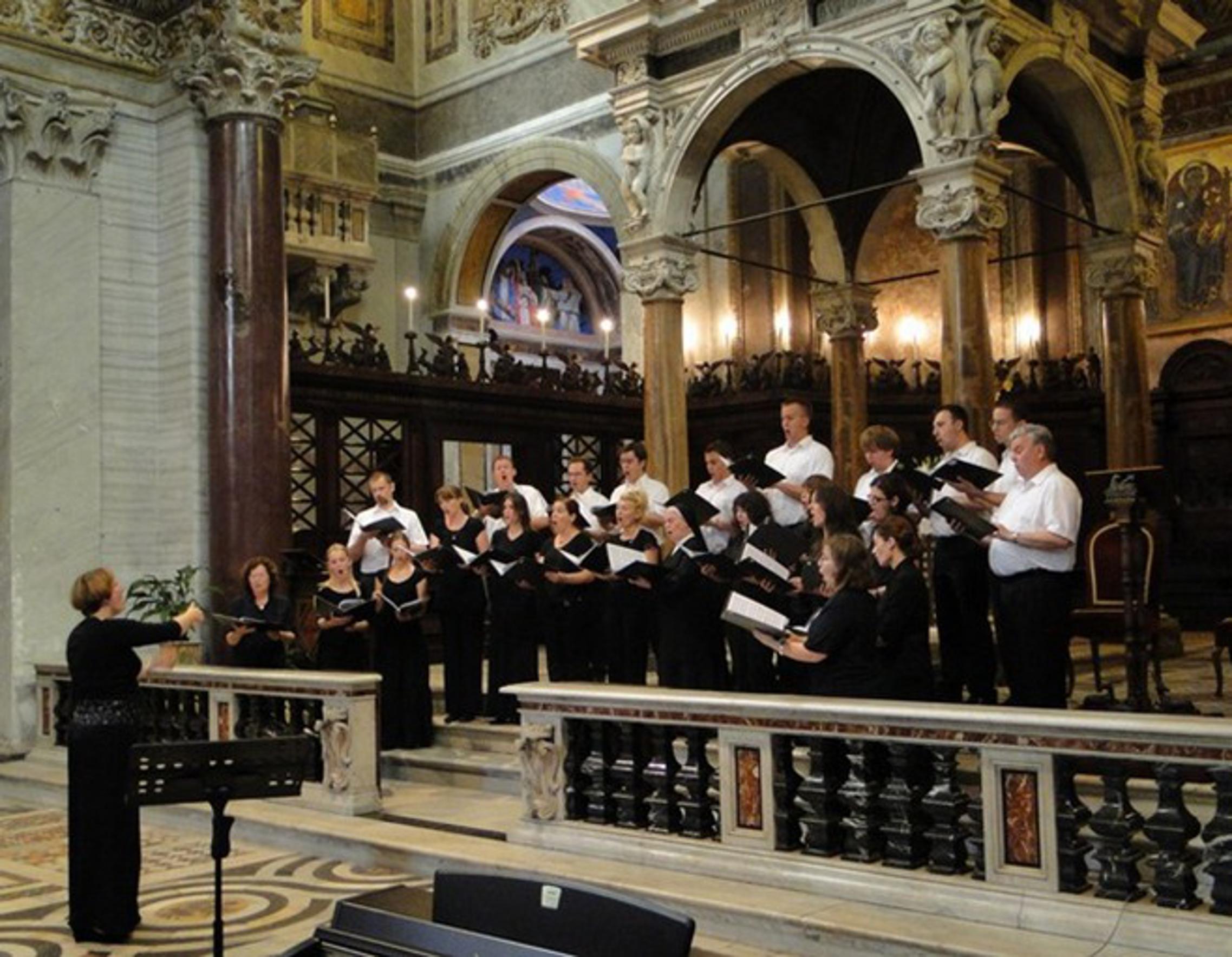 Collegium pro musica sacra na nastupu u Rimu