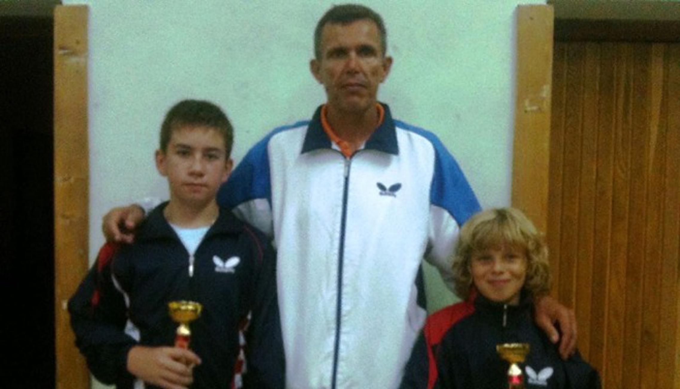 Josip Arbanas i Dario Pudić s trenerom Zdravkom Zvaćkom