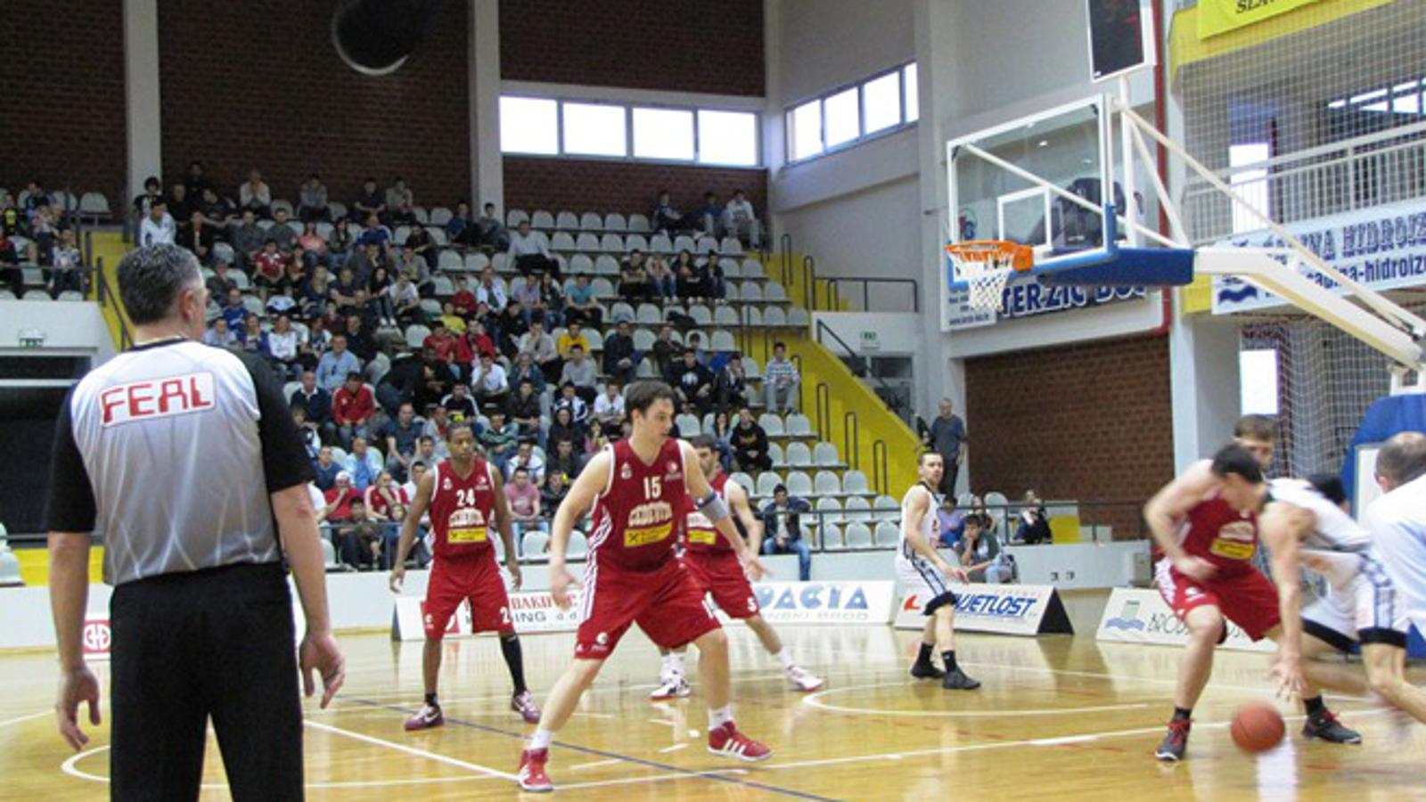 Detalj iz utakmice s Cedevitom u Slavonskom Brodu