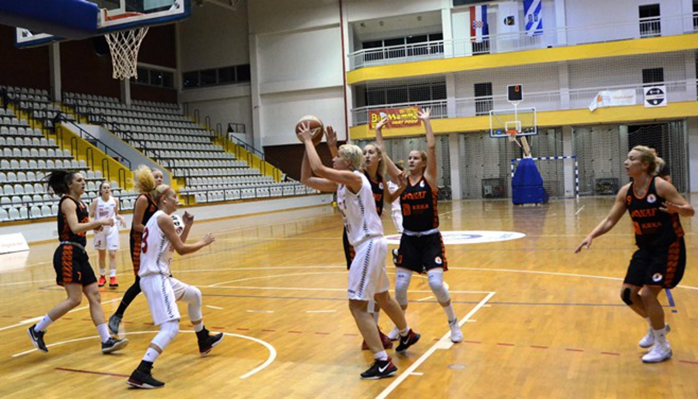 Detalj iz večerašnje košarkaške utakmice između Broda na Savi i Šibenika