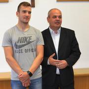 Antun Novaković s gradonačelnikom Slavonskog Broda dr. Mirkom Dusparom
