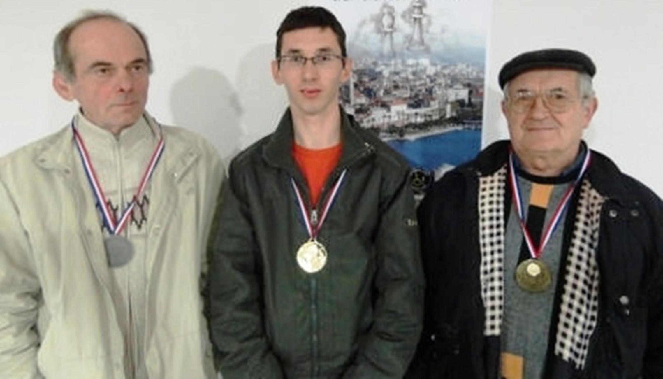 Pobjednička trojka šah turnira Zima 2012.