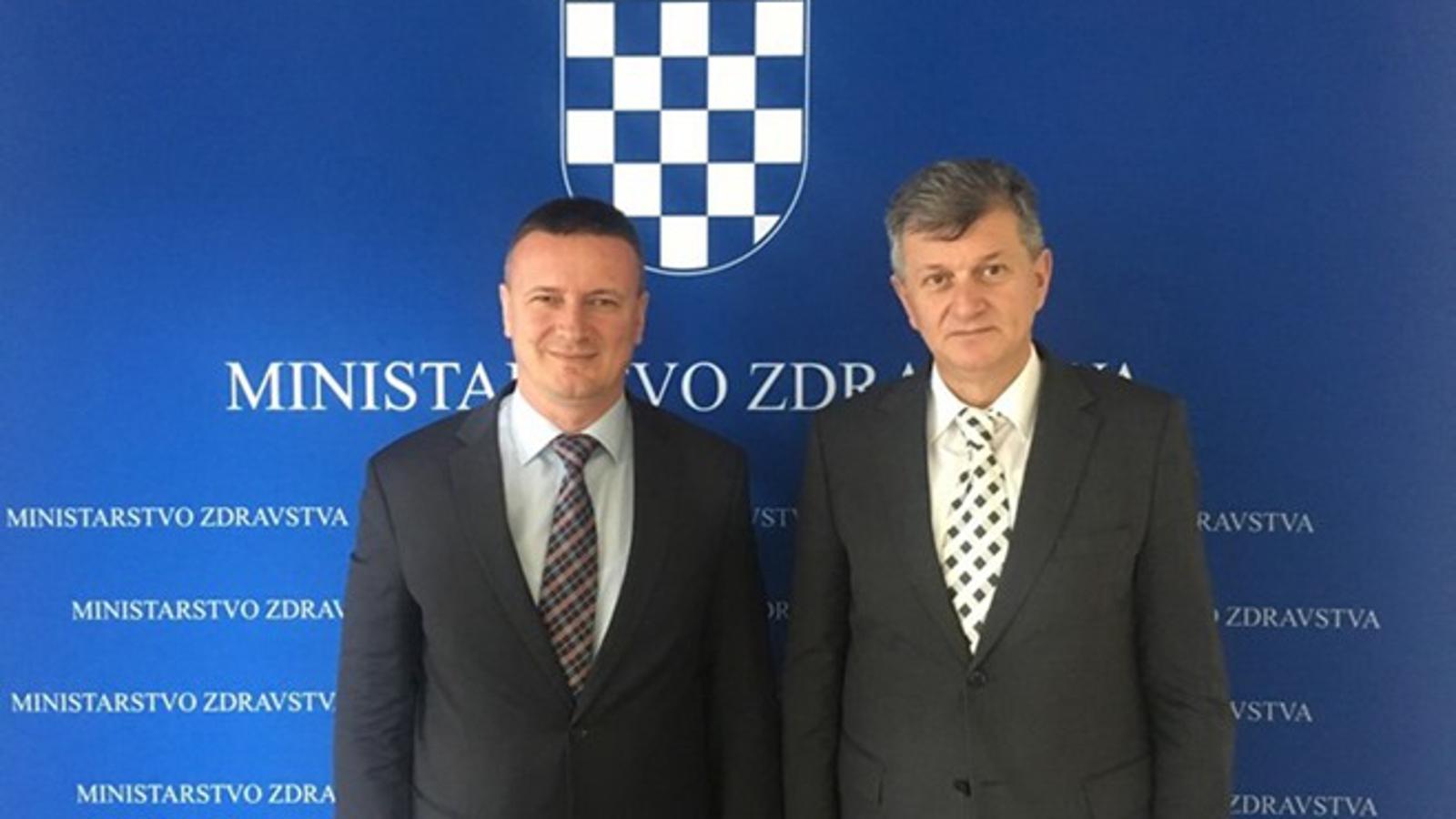 Župan BPŽ Danijel Marušić i ministar zdravstva Milan Kujundžić