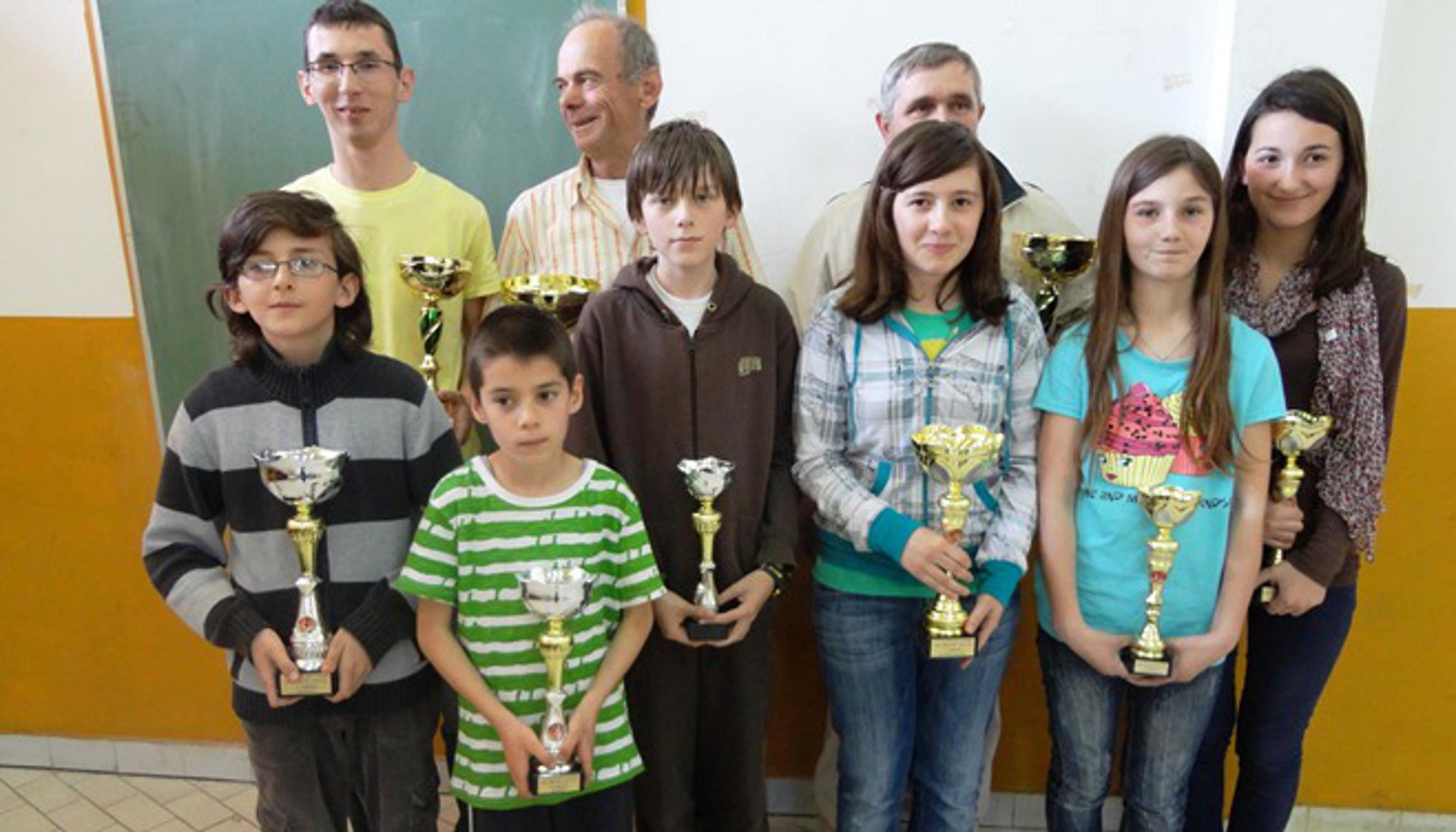 Pobjednici na šah turniru Bljesak 2012.