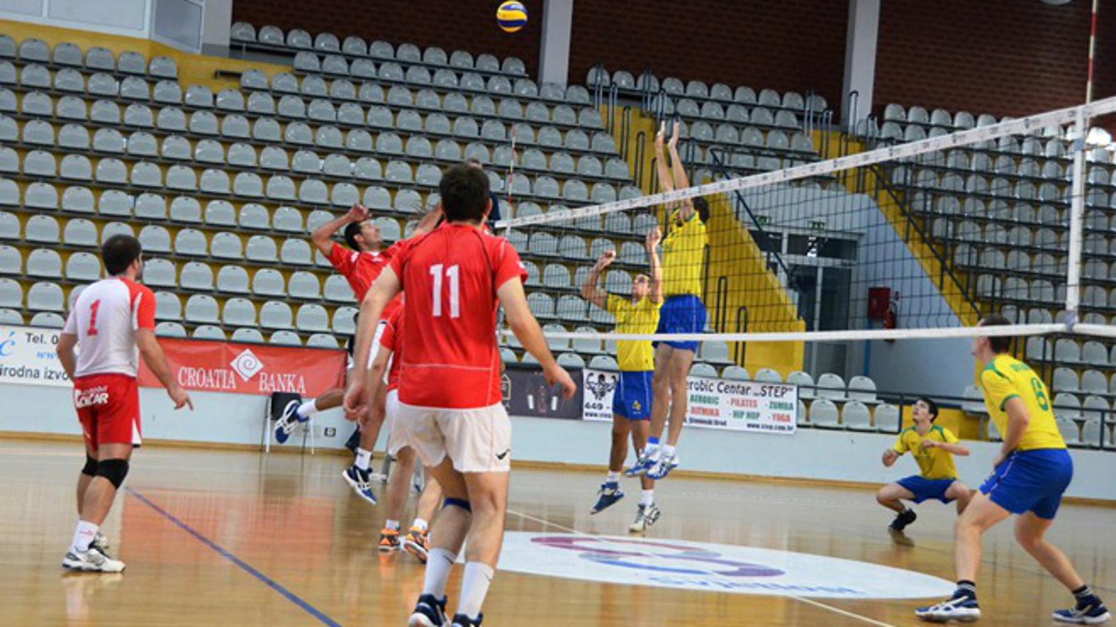 Detalj iz meča Brod (žuti) - Varaždin Volley