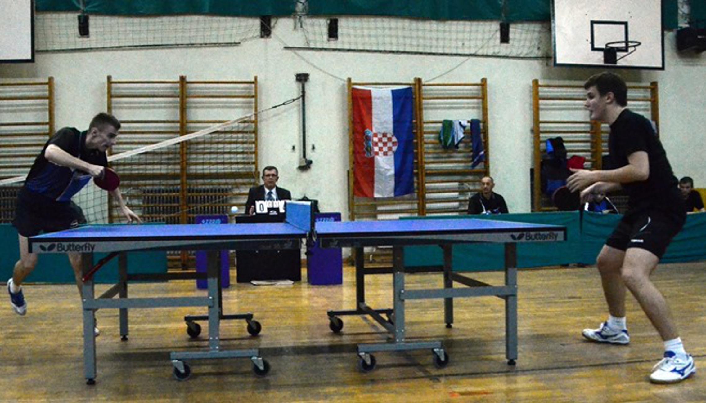 Majstorović (lijevo) i Hrelec odigrali su vrhunski stolni tenis