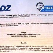 'Nepotpisani' aneks Sporazuma između HSP AS i HDZ-a