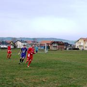 Detalj iz današnje utakmice Željezničar (ljubičasti) - Oriolik