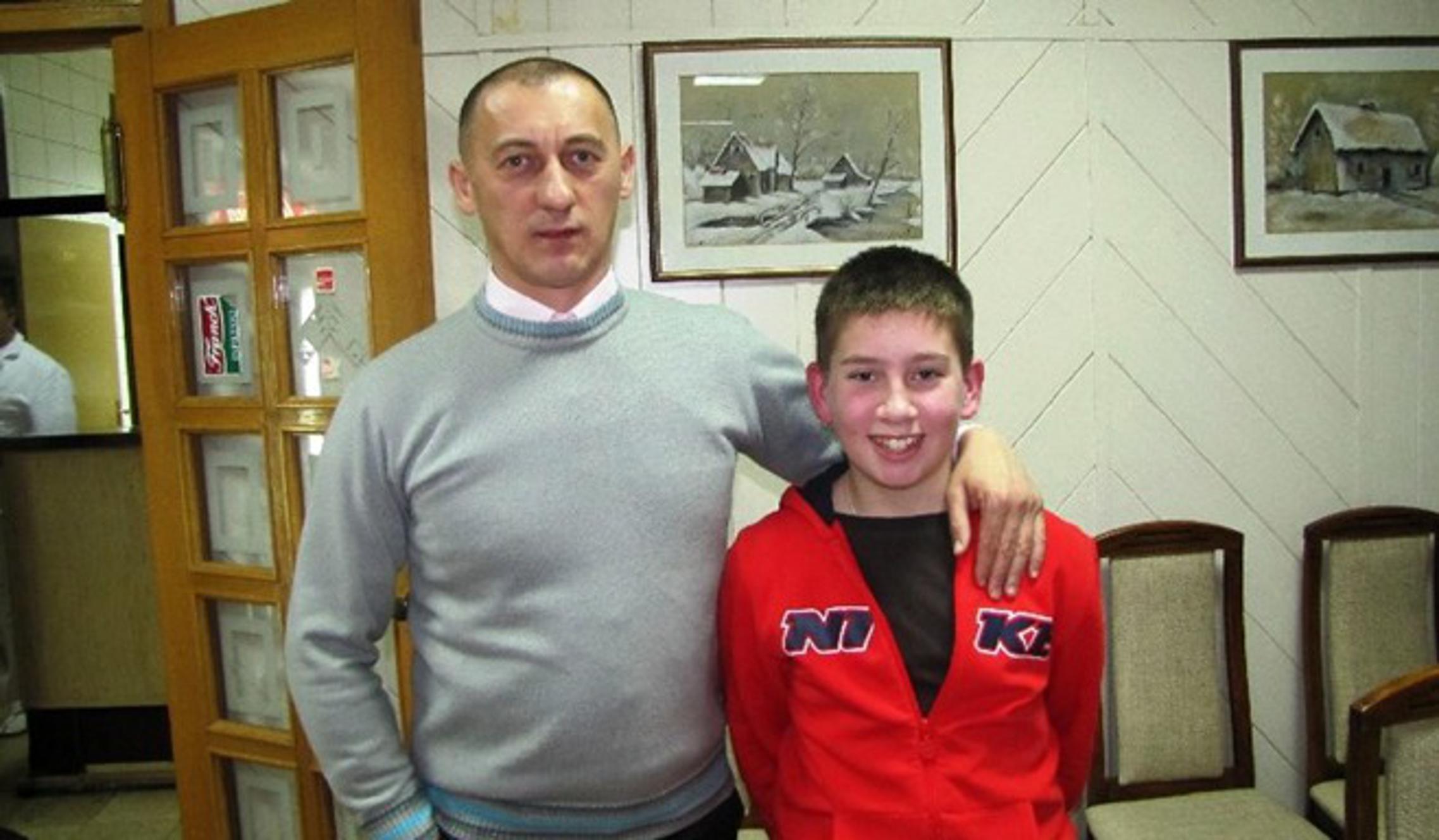 Trener Predrag Latinović i Josip Arbanas