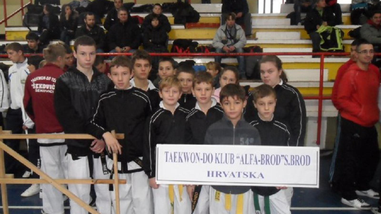 Taekwondo klub Alfa Brod na natjecanju u Doboju