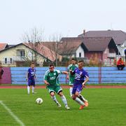Iz utakmice Željezničar (ljubičasti) - Hajduk