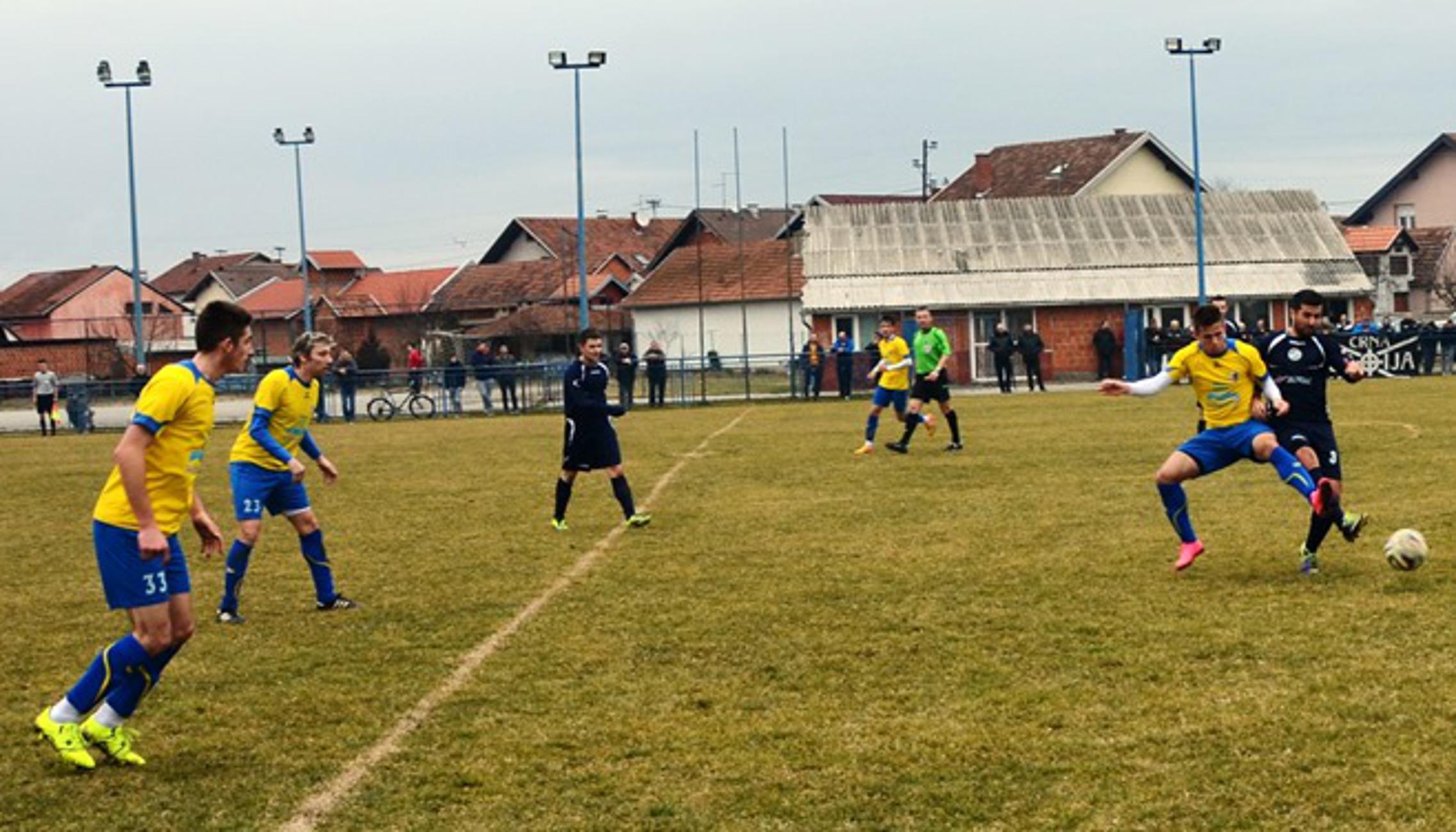 Detalj iz jedine pripremne utakmice odigrane u Slavonskom Brodu, s Šokadijom iz B.Grede