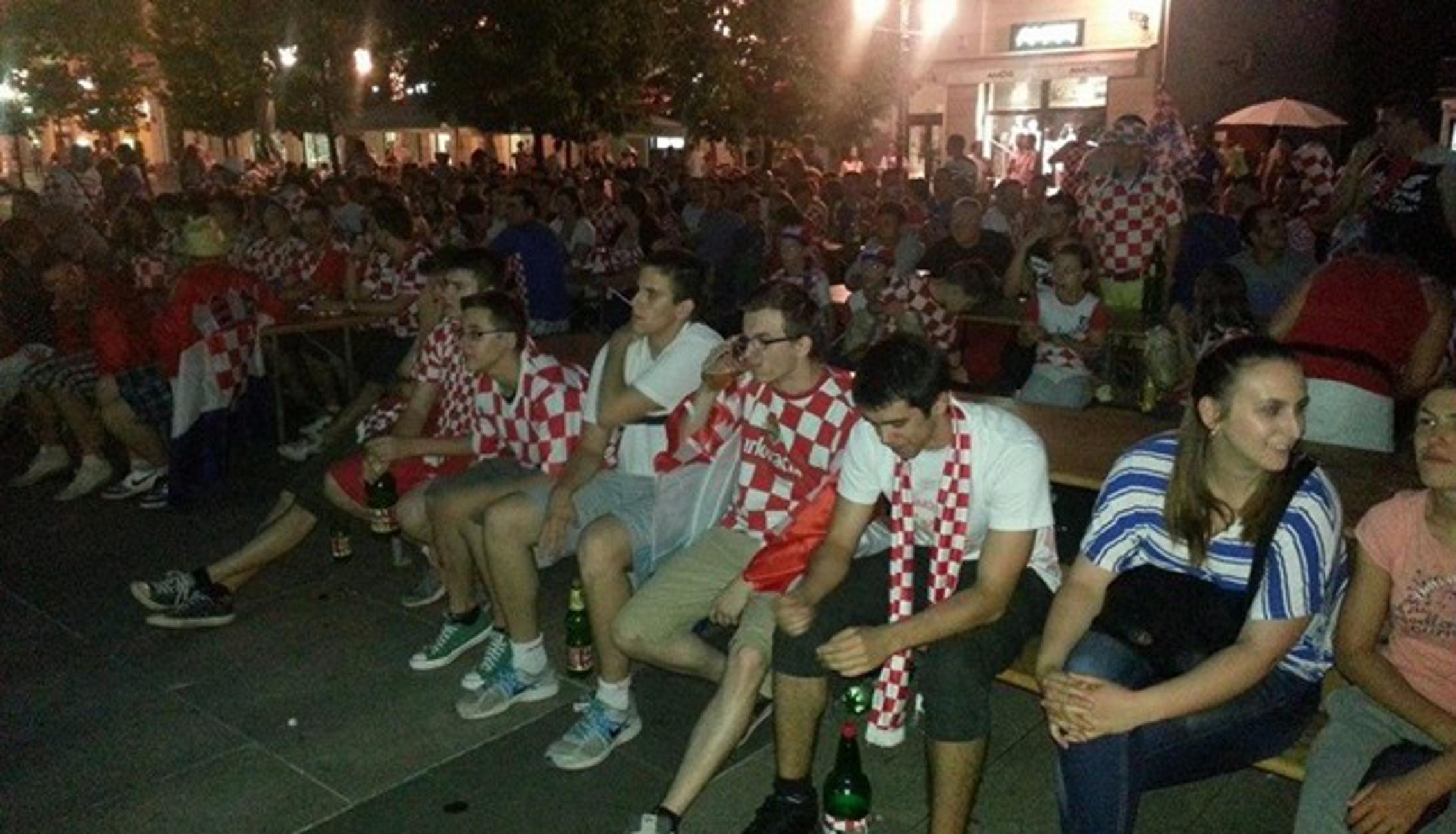 Brazil - Hrvatska, prijenos na brodskom Korzu 12.lipnja 2014