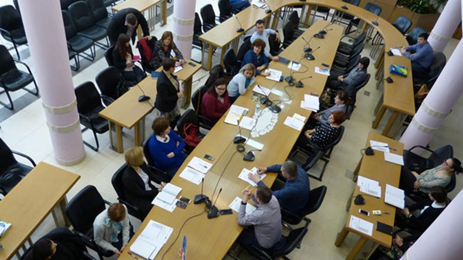 S početka današnje edukacije u Velikoj vijećnici Županijske uprave