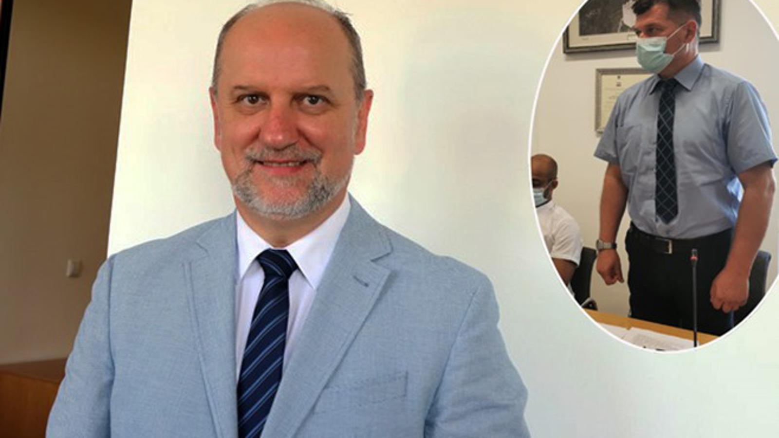 Prim. Josip Samardžić, dr. med. U krugu: Hrvoje Špicer tijekom prisege