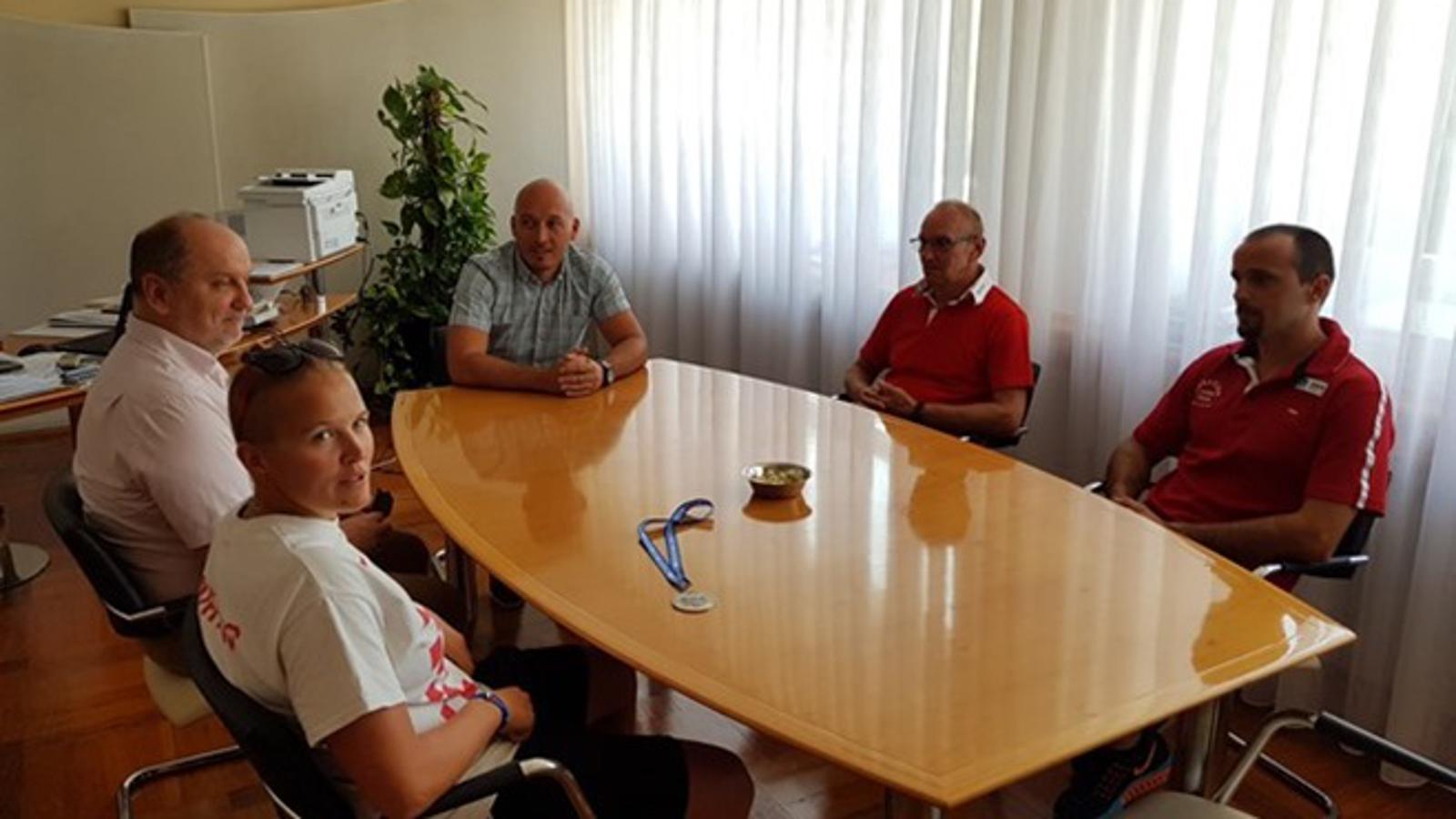 Vanesa na prijemu u Županijskoj upravi