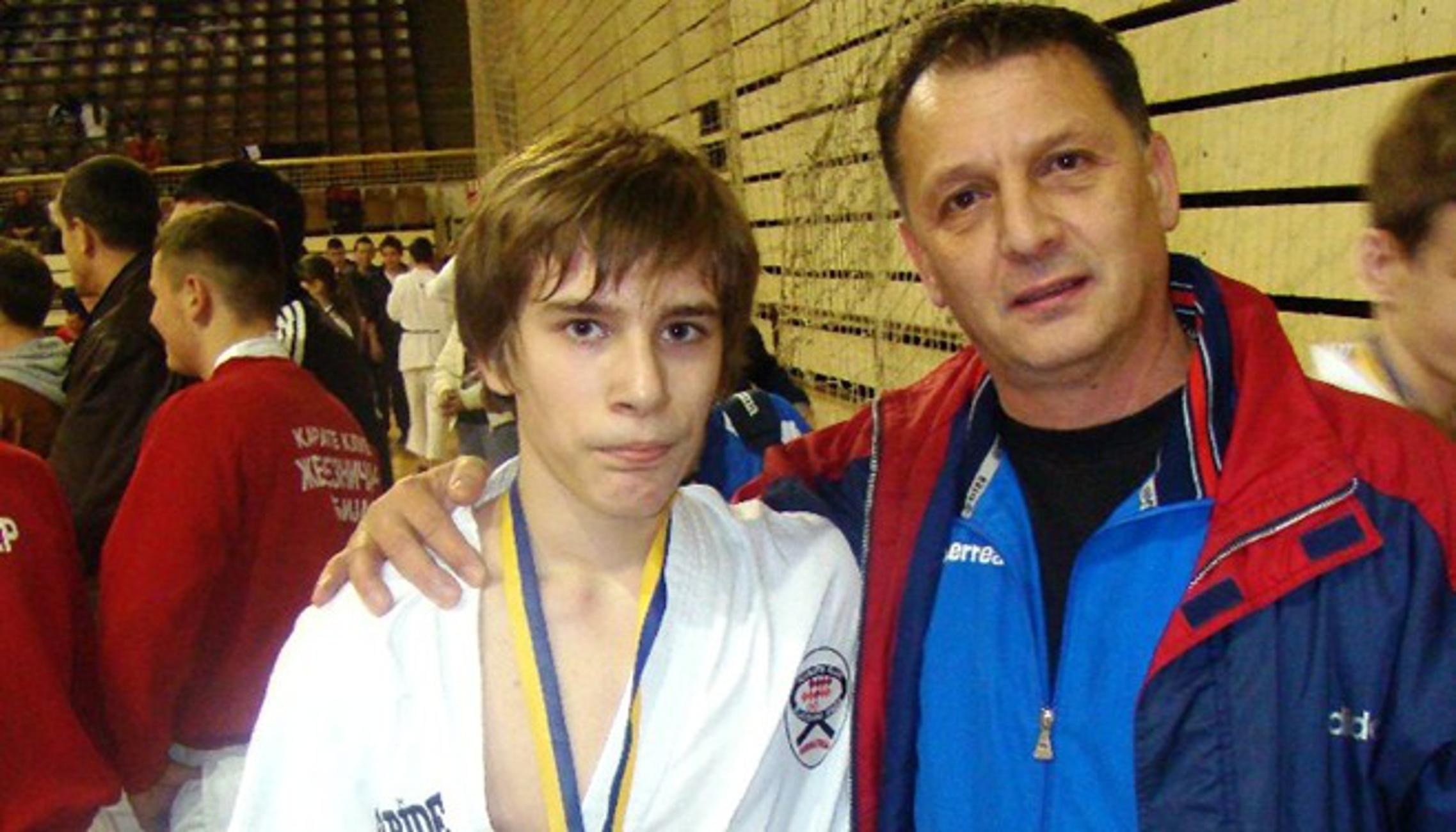 Karlo Martić i trener Zdenko Horvat