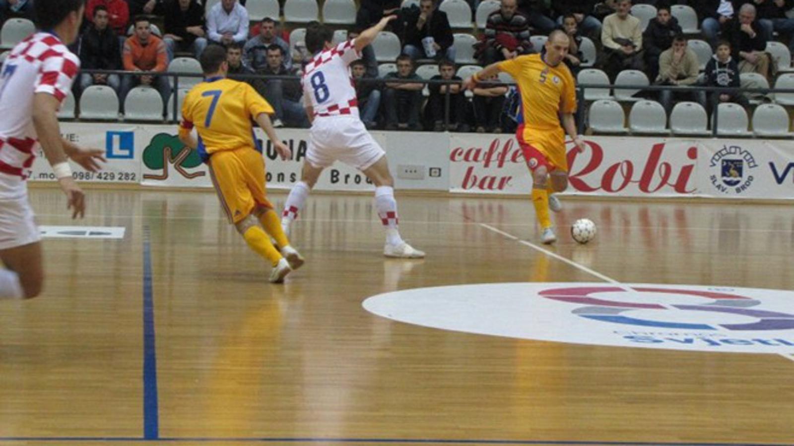 Detalj s utakmice Hrvatska - Rumunjska