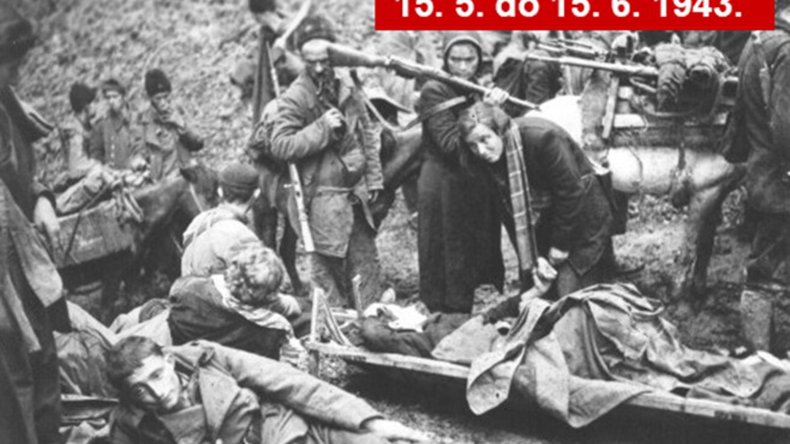 Ranjenici nakon bitke na Sutjesci 