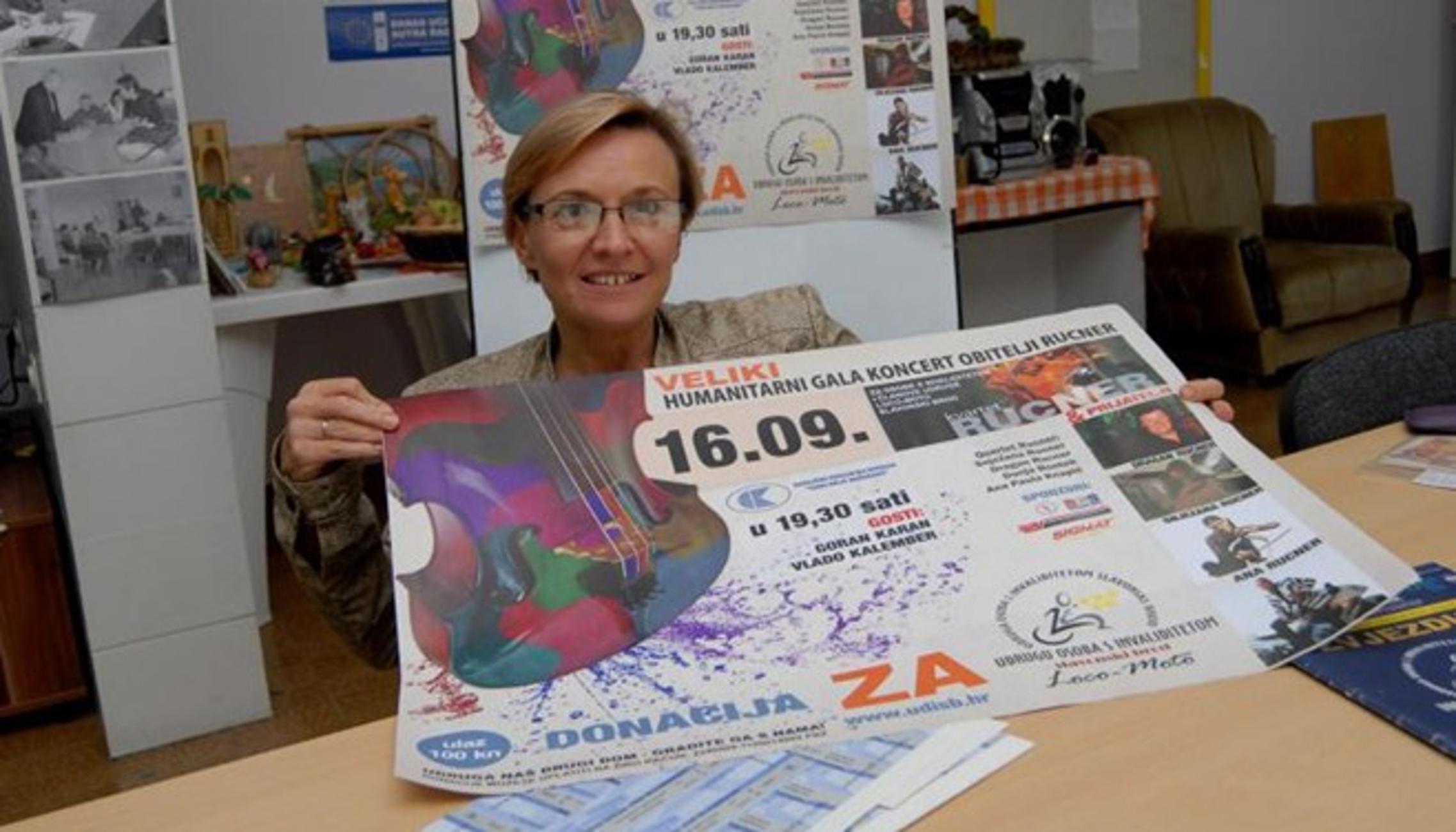 Gordana Mišković, predsjednica slavonskobrodske Udruga osoba s invaliditetom.