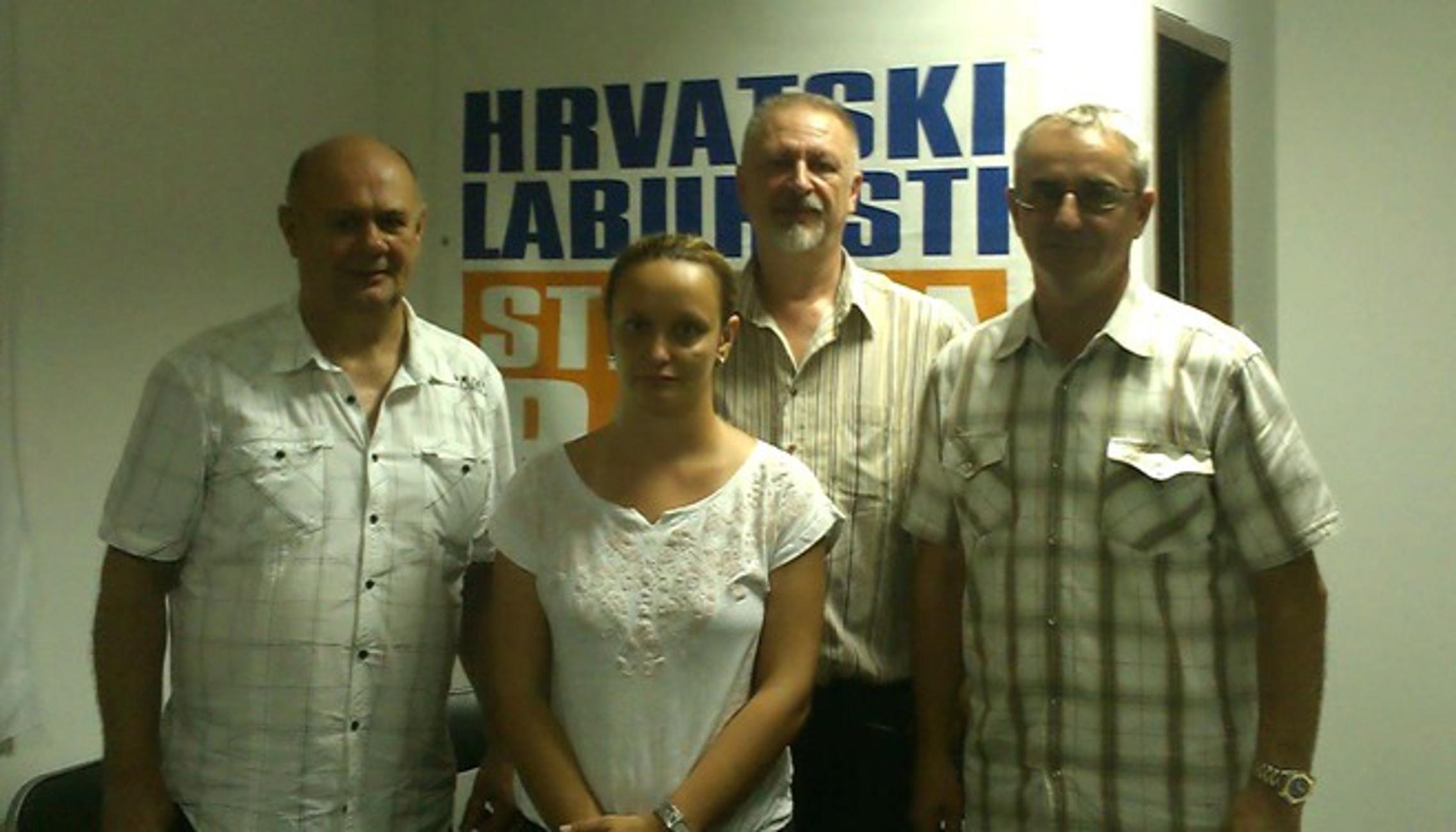 Vođe brodskih Laburista: Zvonimir Međeral, Sanja Šaravanja, Veljko Lukić i Nenad Pleše