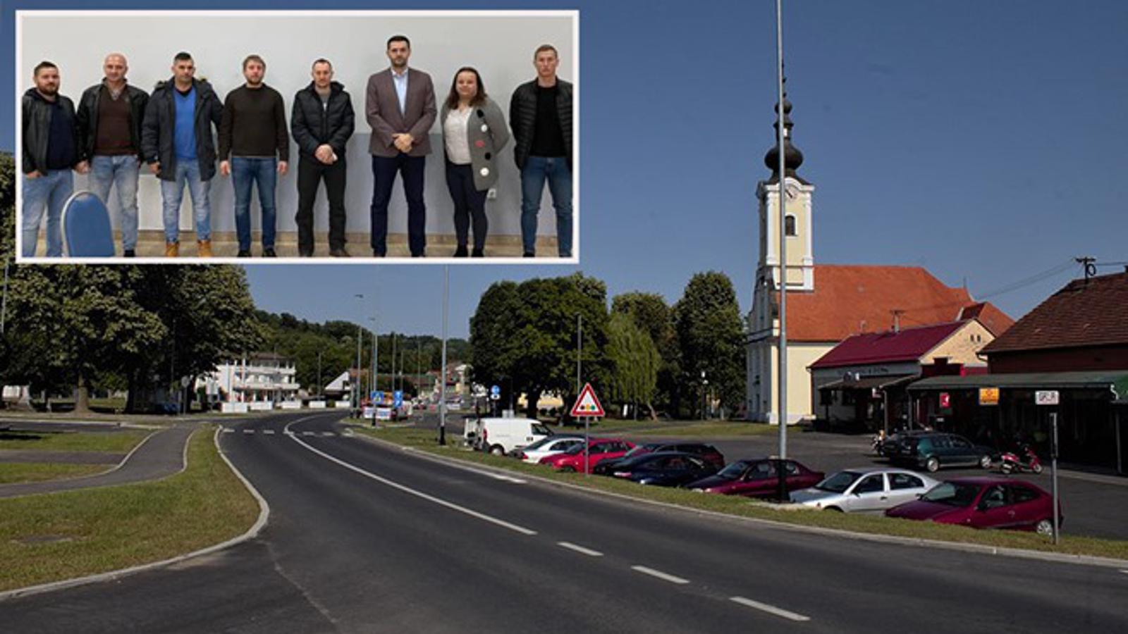 Glavna cesta kroz srce Općine Sibinj i potpisnici novih ugovora