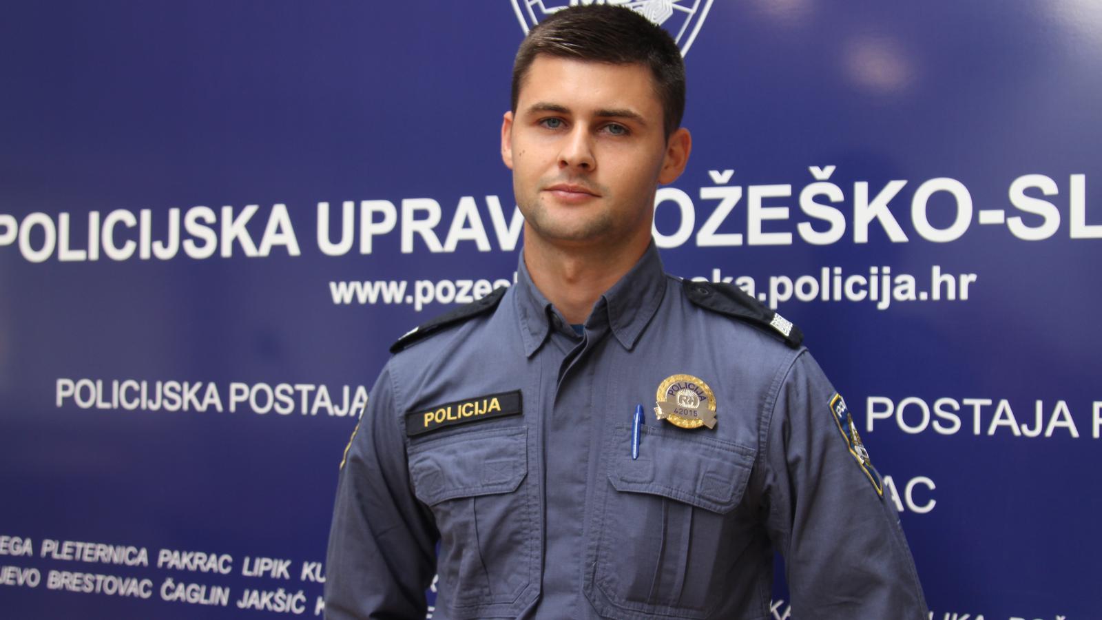 Jedan od pohvaljenih policijskih službenika, Ilija Dadić