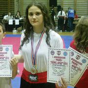 Josip i Anita s osvojenim medaljama u Zaboku