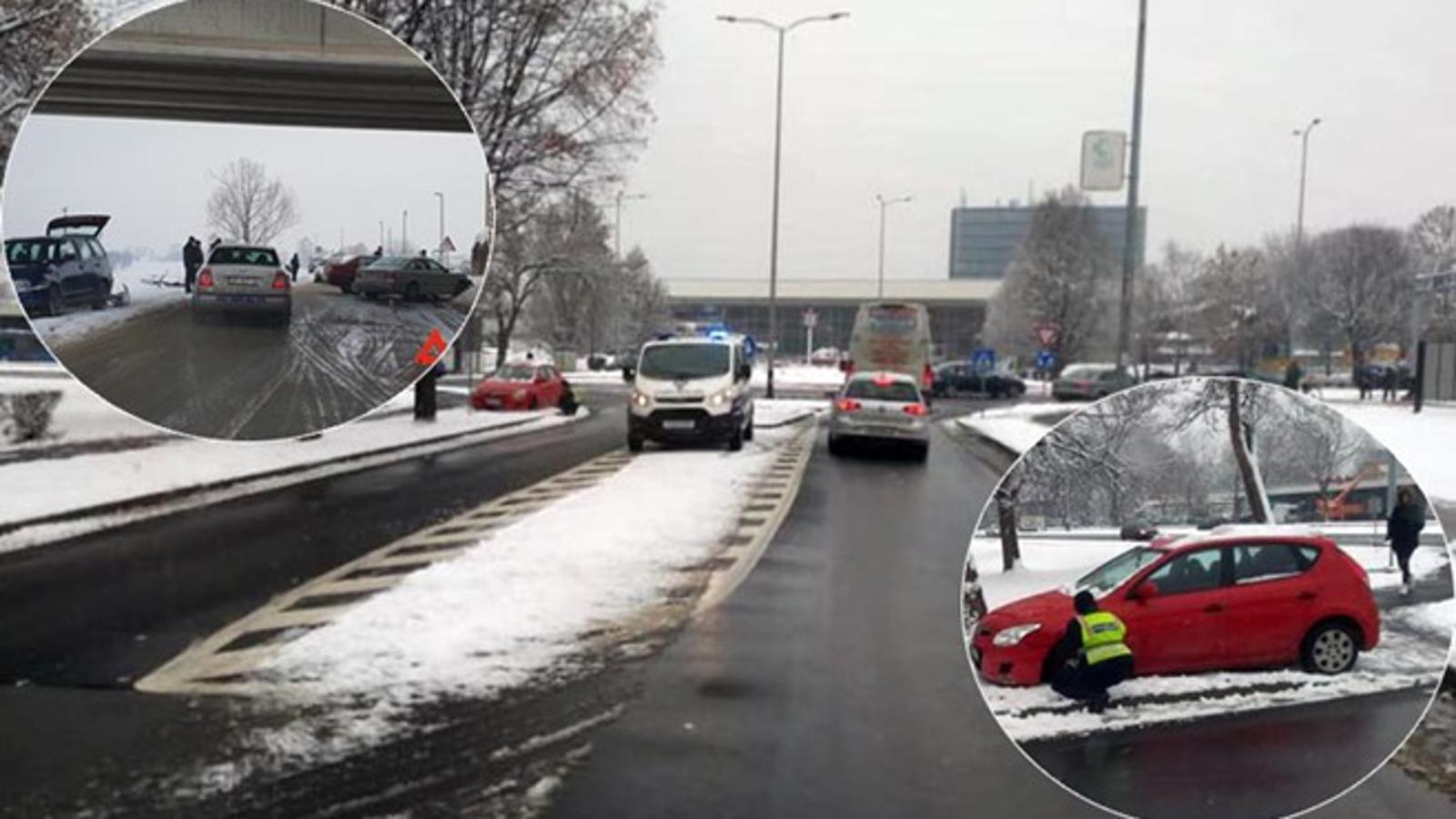 Fotografije jučerašnje i današnje prometne nesreće