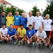 Sudionici trčanja Slav.Brod-Ruščica prije starta