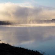 Dizanje magle iznad Save